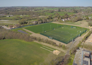 Swanmore College natural rugby pitch