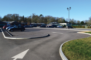 car park and pathway construction Farleigh School